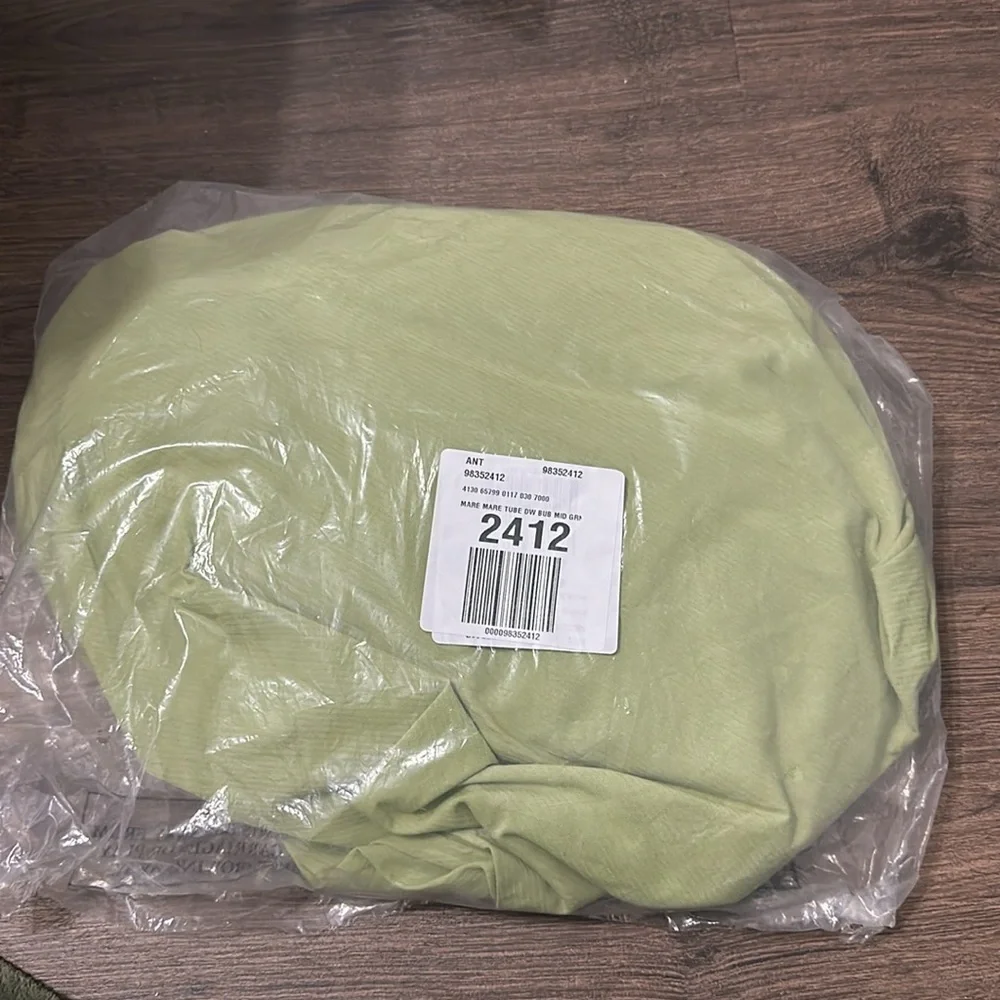 NWT! Anthro Sage Green Mare Mare Strapless Drop-Waist Bubble Midi Dress 🔴🐚🖼️ - Picture 7 of 11